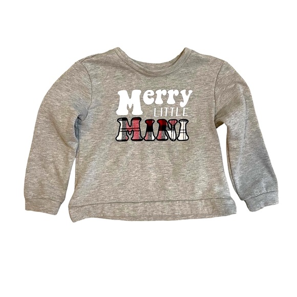 Lane Bryant Other - LANE BRYANT UEC Girls Size 6 Merry Little Mini Kid Graphic Sweatshirt Red Gray